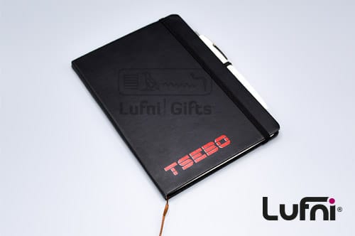 leather-notebook-promotional-gift-lufni-egypt-giveaway-logo-company