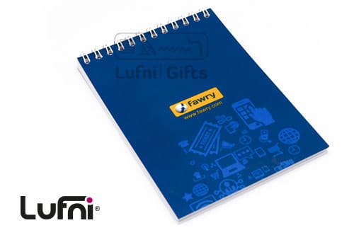 notebook-prinitng-promotional-gift-lufni-egypt-giveaway-logo-company