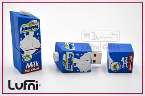 Juhanaya Milk Bottle Custom USB Giveaway , giveaways companies in Egypt